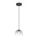 Besa Lighting 1XT-C34407-BR Bronze Lexi Contemporary / Modern Single Light Pendant wi...