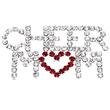 Rhinestone Cheer Mom Pin