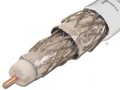 RG6 QUAD SHIELD COAXIAL SATELLITE 1000FT CABLE WHITE