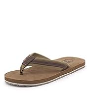 Toe Post Wide Strap Flip-Flops