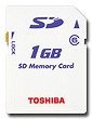 TOSHIBA SD�J�[�h1GB SD-B001GT6