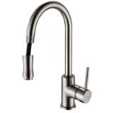 Kraus KPF-1622SN Single Lever Pull Out Kitchen Faucet, Satin Nickel