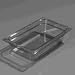 Carlisle 1048003 Black 1.7 Quart TopNotch One-Quarter Size Pan (Case of 6)