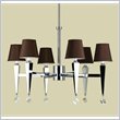 AF Lighting Candice Olson Margo Six Light Chandelier