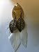 Natural Feather Fashion Earrings, Color: White
