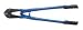 Westward 1YNB9 Bolt Cutter, 24 In, Plastic Grips