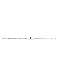 14k White Gold Medical Jewelry Bracelet
