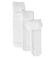 3 Pairs of Plain Stretch School Tights