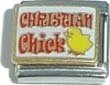 Clearly Charming Christian Chick Italian Charm Bracelet Link