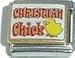 Clearly Charming Christian Chick Italian Charm Bracelet Link