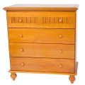 Delta Shaker 4-Drawer Dresser- Golden Honey