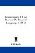 Grammar Of The Bornu Or Kanuri Language (1854)