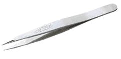 3 MINI TWEEZERS SHARP STAINLESS STEEL