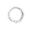 14k White Gold & Diamond Circle Pendant (0.25ctw)