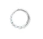 14k White Gold & Diamond Circle Pendant (0.25ctw)