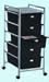 Pibbs D25 5 Drawer Rolling Cart