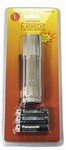 9 LED Metal Flashlight w/ Batteries - Silver