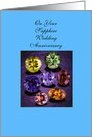 45th Wedding Anniversary Card - Sapphires Card