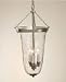 Large Elongated Bell Jar Lantern With Flower Glass by JVI Designs 1099