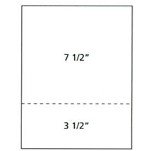 PERFORATED at 3-1/2 horizontal 8-1/2x11-24lb Xerox 500/pkg