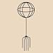 Globe Topiary Frame Plastic Coated Wire 15X5 Inch