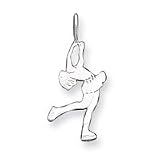 Sterling Silver Skater Girl Charm