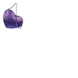 Justin Bieber Purple Heart Shaped Quilted Satchel
