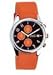New Dolce &amp; Gabbana D&amp;G Sandpiper Gents Orange Chronograph Watch 3719770107, Black Date Dial, Round Steel Case &amp; Leather Strap