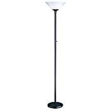 Adesso Aries Torchiere, Black