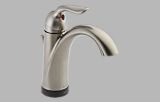 Delta 538T-SS-DST Lahara Single Handle Lavatory Faucet with Touch2O.xt Technology, Stainless Steel