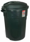 Rubbermaid Inc 32Gal Evergrn Trash Can (Pack Of 8) 2894 Trash Cans Plastic 32/35 Gallon