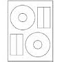 High Glossy Laser / Inkjet White CD Label (50 Sheets 100 CD Labels) Full Coverage 22mm