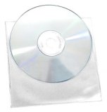 Neo Media 120 Micron Plastic CD/DVD Sleeves Pack of 100 Sleeves