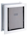 XL Dogwalk Wall Mount Dual Flap Dog Door Opening 14 X 23.5 White