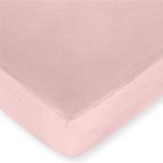 Soho Pink Fitted Crib Sheet for Baby and Toddler Bedding Sets by JoJo - Solid Pink Microsuede