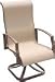 Tan Sling Swivel Chair
