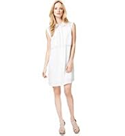 Autograph Classic Collar Sheer Shirt Dress with Camisole