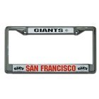 San Francisco Giants Chrome License Plate Frame FREE GIANTS DECAL!
