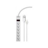 6 Outlet Surge Protector Bundle - 167 Joules, 3 Cord