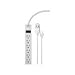 6 Outlet Surge Protector Bundle - 167 Joules, 3 Cord