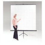 158126: Metroplan Budget Tripod Portable Projection Screen 150cm Wide (ET1001)