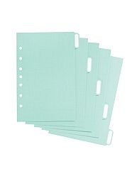 Martha Stewart Home Office with Avery Small-Format Paper Dividers 21134, Blue, 5-1/2