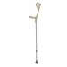 Drive Medical Euro-Style Lightweight Aluminum Forearm Crutch for Adult, Silver - 1 Pair