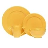 Waechtersbach Solid Buttercup Dinnerware Set with Soup Bowl 4-pc.