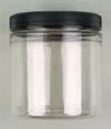 Speedball Plastic Empty Containers 16 oz. jar with wide mouth lid clear plastic