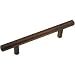 Cosmas Hardware European Style Bar Cabinet Pull 6 1/8 Brushed Oil Rubbed Bronze 3-3/4 Center 96mm