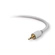 BELKIN MINI STREO DUBBNG CORD 3.5MM STEREO, 6'WHT
