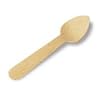 100 petites cuill�res jetables biodegradables et compostables en bois de bouleau, longueur 11 cm