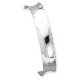 Sterling Silver Fancy Cuff Bangle Bracelet QB27