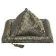 Peeramid Bookrest Pillow Asian - Green Pattern